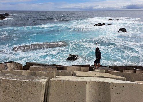 Topographical survey of port infrastructure