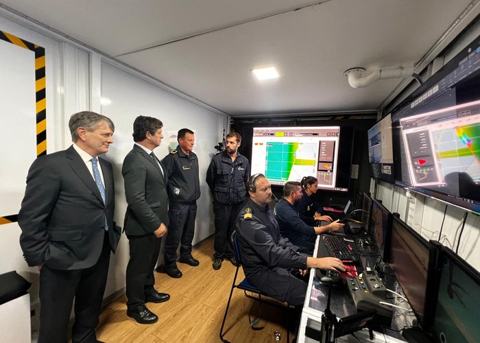 Hydrographic Institute present during the visit of the Secretary of State for Fisheries and the Sea to the CEOM