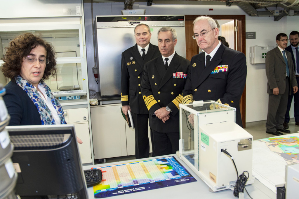Visita do Chefe do Estado-Maior da Armada Espanhola ao Instituto Hidrográfico